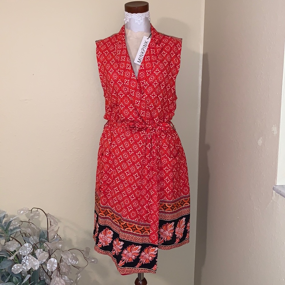 MINKPINK shirt dress